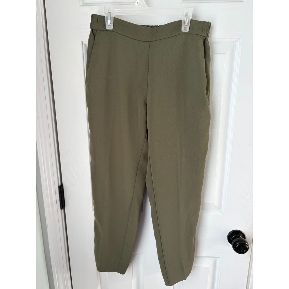 J. Crew Women's Jamie Pant Olive Elastic Waist Business Casual Size 6 Petite